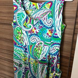 NWT Jude Connally Mary Pat Jungle Paisley Aqua - Size M